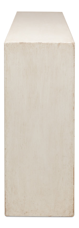 Mantel Console, Antique White