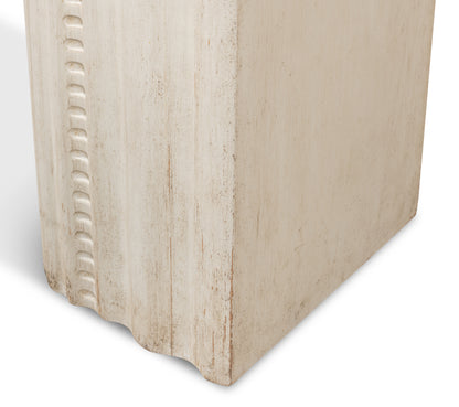 Mantel Console, Antique White