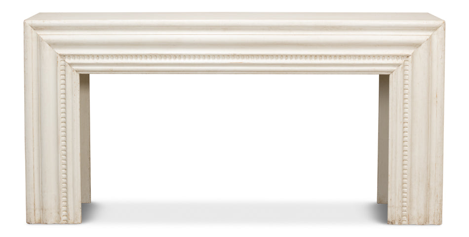 Mantel Console, Antique White