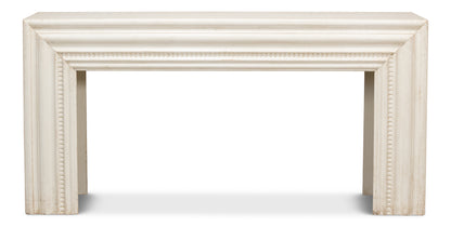 Mantel Console, Antique White