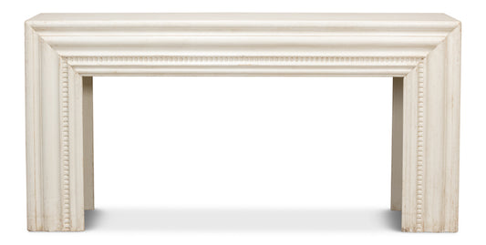 Mantel Console, Antique White