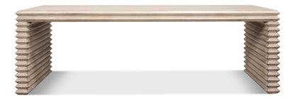 Stacked Cocktail Table Stone Grey