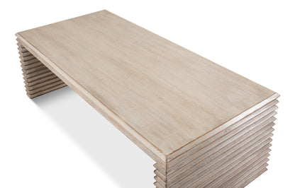 Stacked Cocktail Table Stone Grey