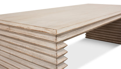 Stacked Cocktail Table Stone Grey