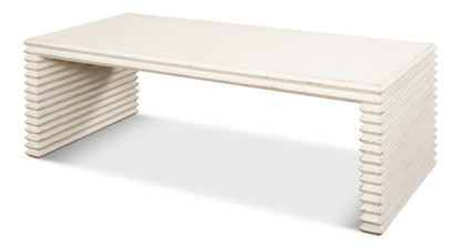 Stacked Cocktail Table, Antique White