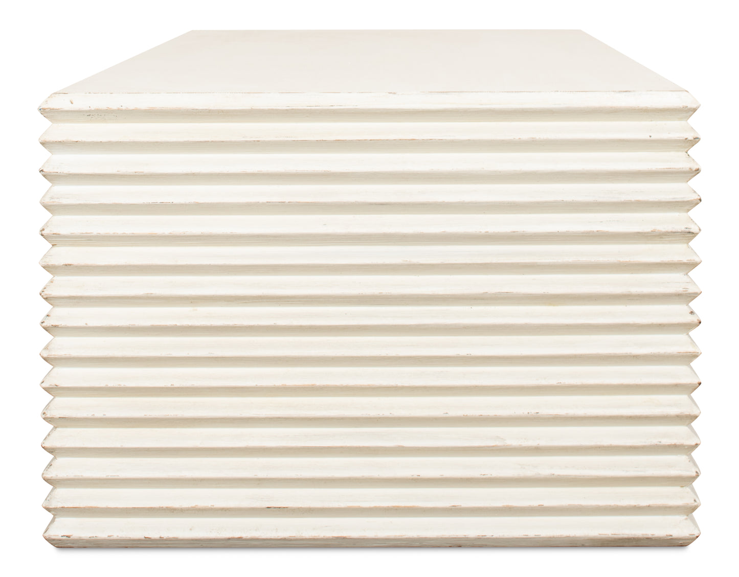 Stacked Cocktail Table, Antique White