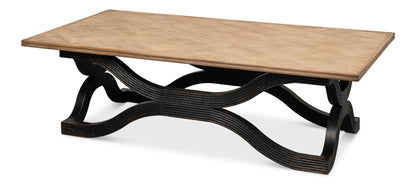 Wavy Coffee Table, Antique Black