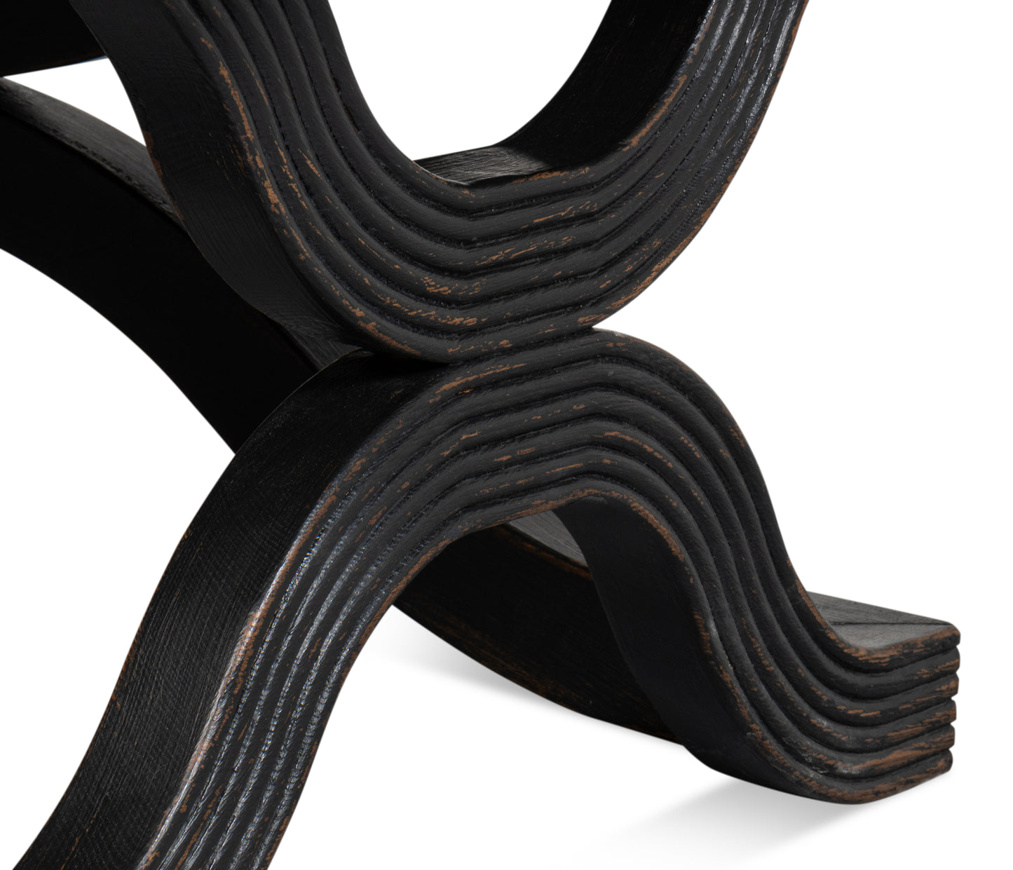 Wavy Coffee Table, Antique Black