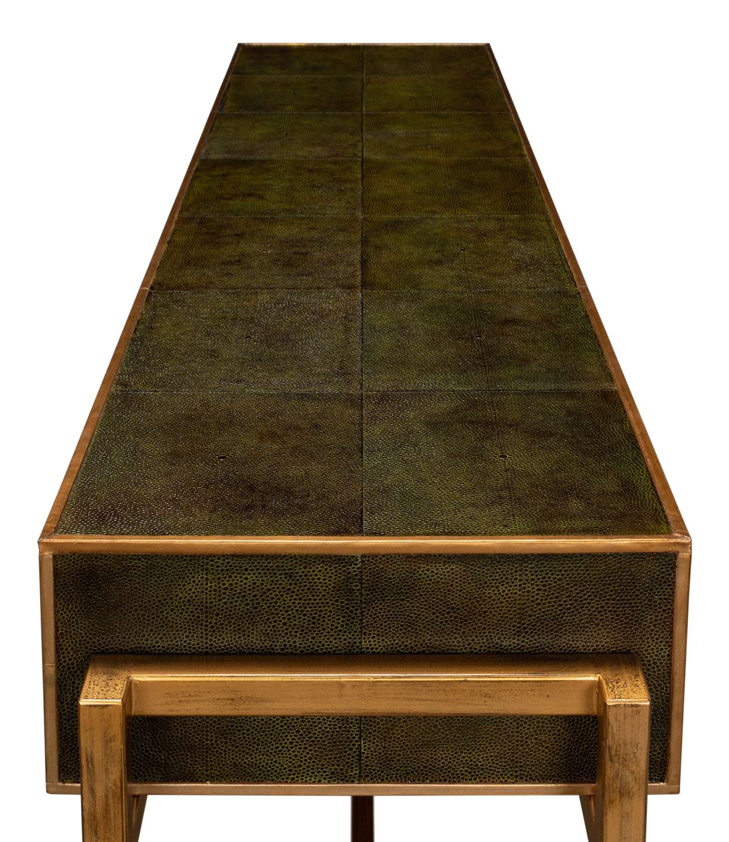 Shagreen Console Table, Leaf