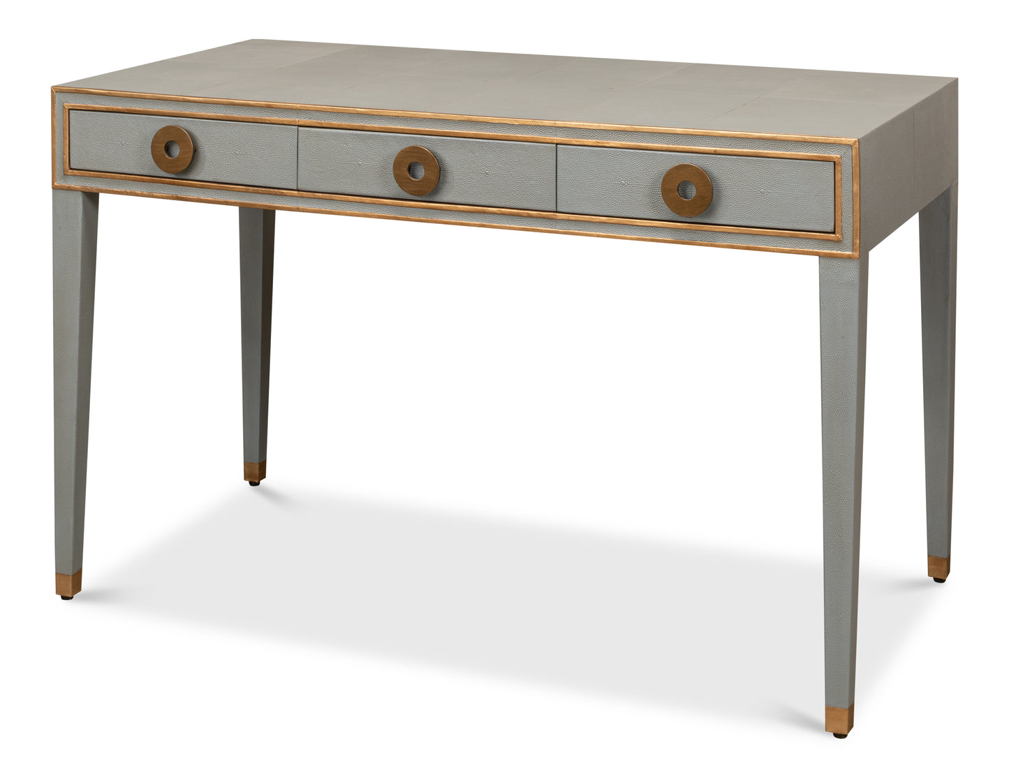 Gabriella Shagreen Desk/Table, Storm Grey