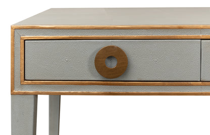 Gabriella Shagreen Desk/Table, Storm Grey