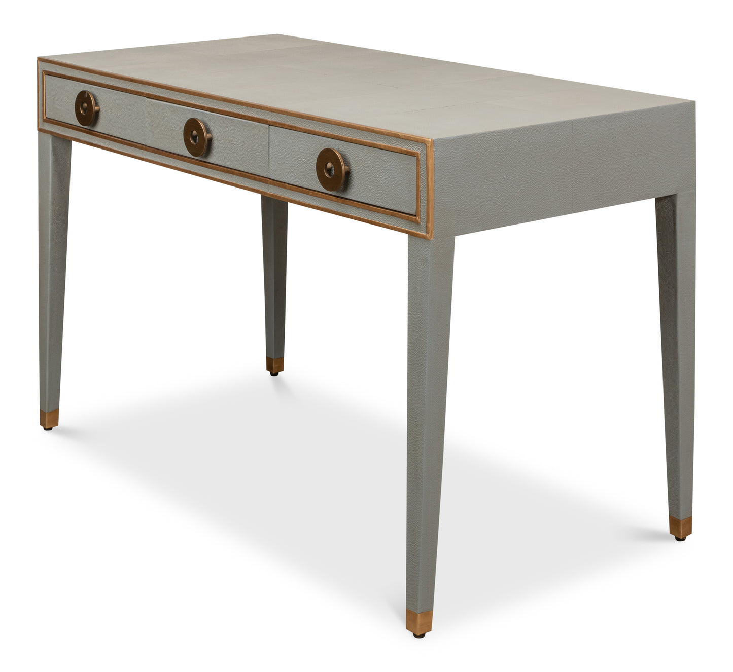 Gabriella Shagreen Desk/Table, Storm Grey