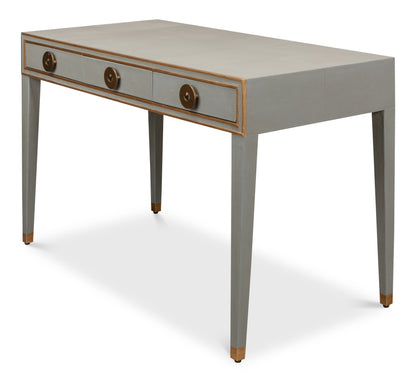 Gabriella Shagreen Desk/Table, Storm Grey