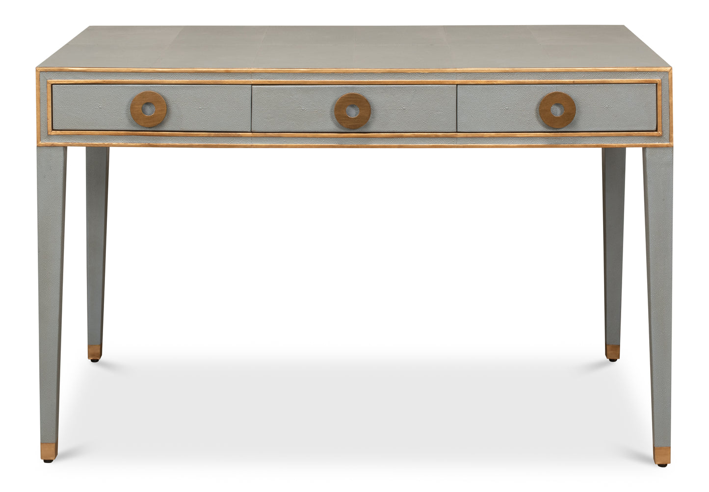 Gabriella Shagreen Desk/Table, Storm Grey