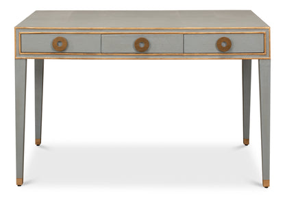 Gabriella Shagreen Desk/Table, Storm Grey