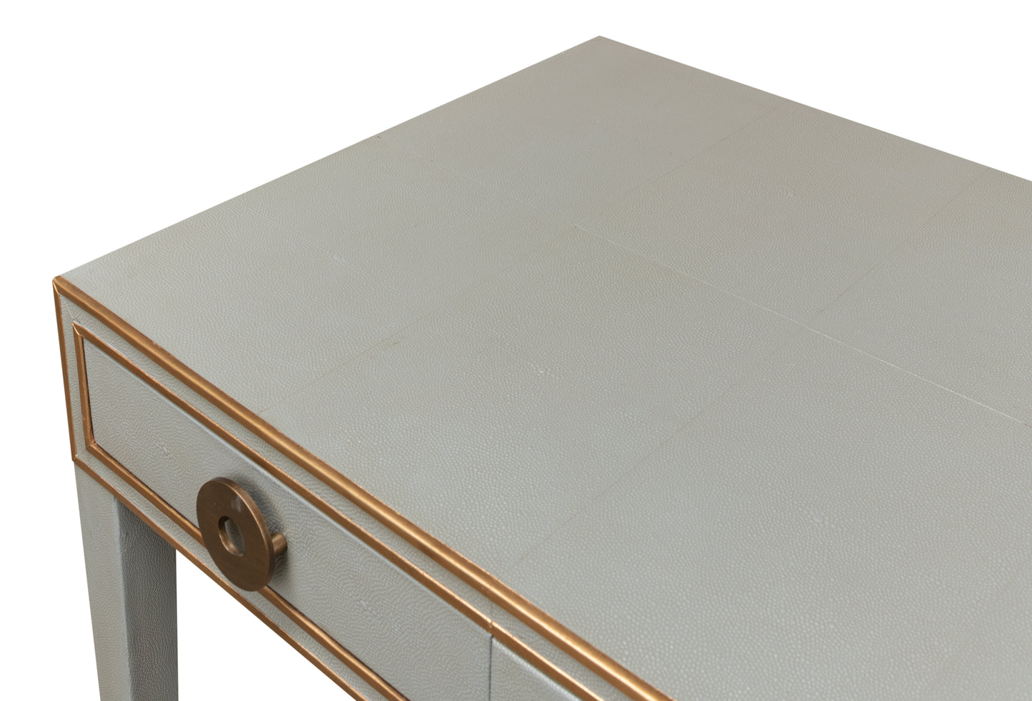 Gabriella Shagreen Desk/Table, Storm Grey