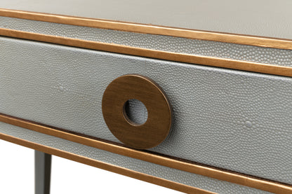 Gabriella Shagreen Desk/Table, Storm Grey
