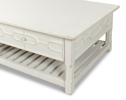 Isla Coffee Table, Antique White