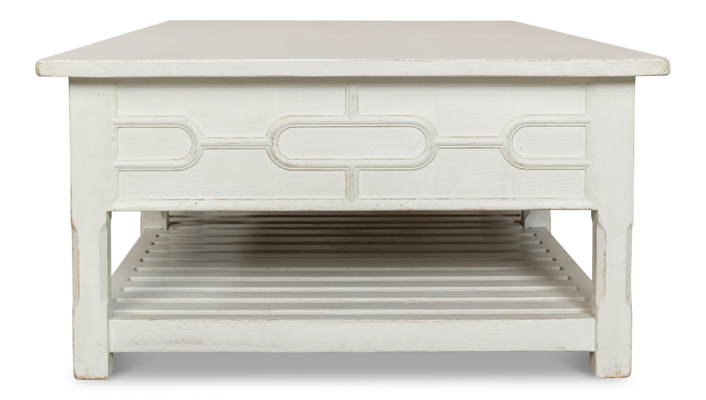 Isla Coffee Table, Antique White