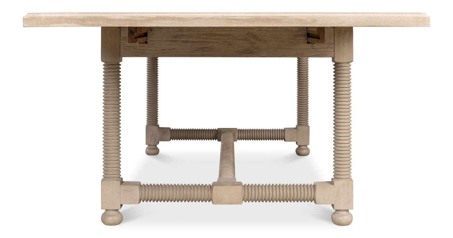 Jurow Equestrian Dining Table, Barn Grey