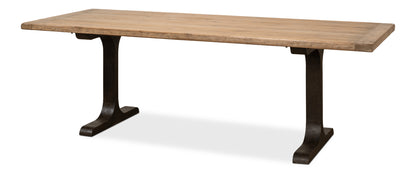 Decan Dining Table with Iron Base