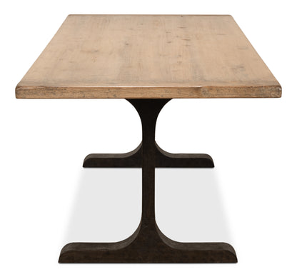 Decan Dining Table with Iron Base