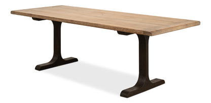 Decan Dining Table with Iron Base