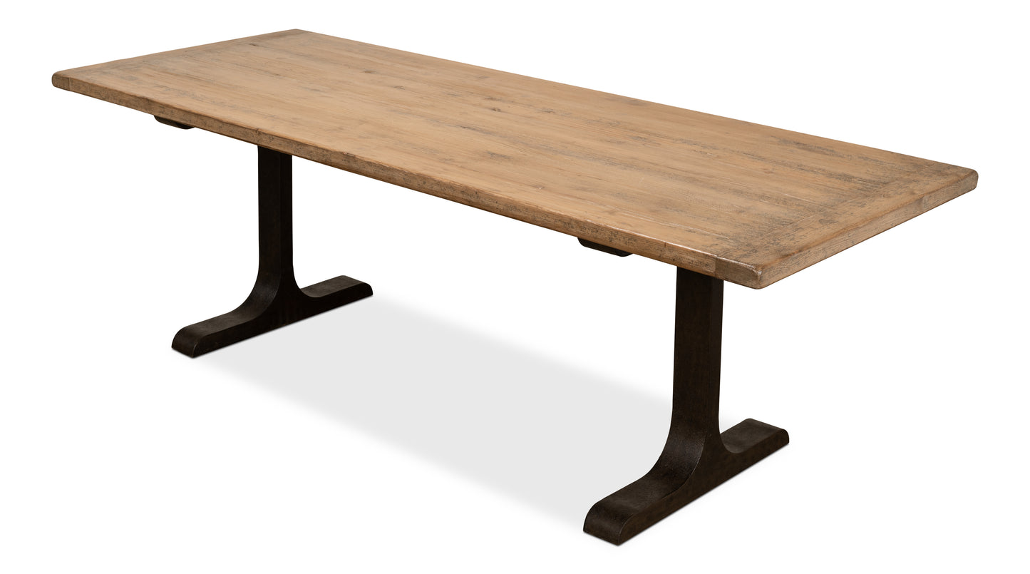 Decan Dining Table with Iron Base