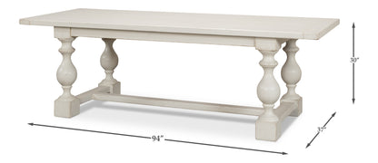Owen Dining Table, Antique White