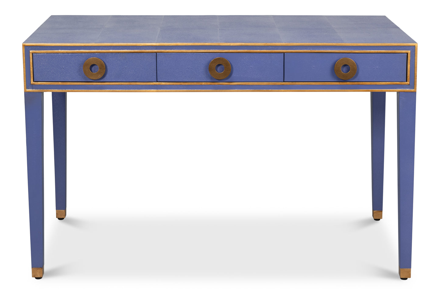 Gabriella Shagreen Desk/Table, Marlin Blue