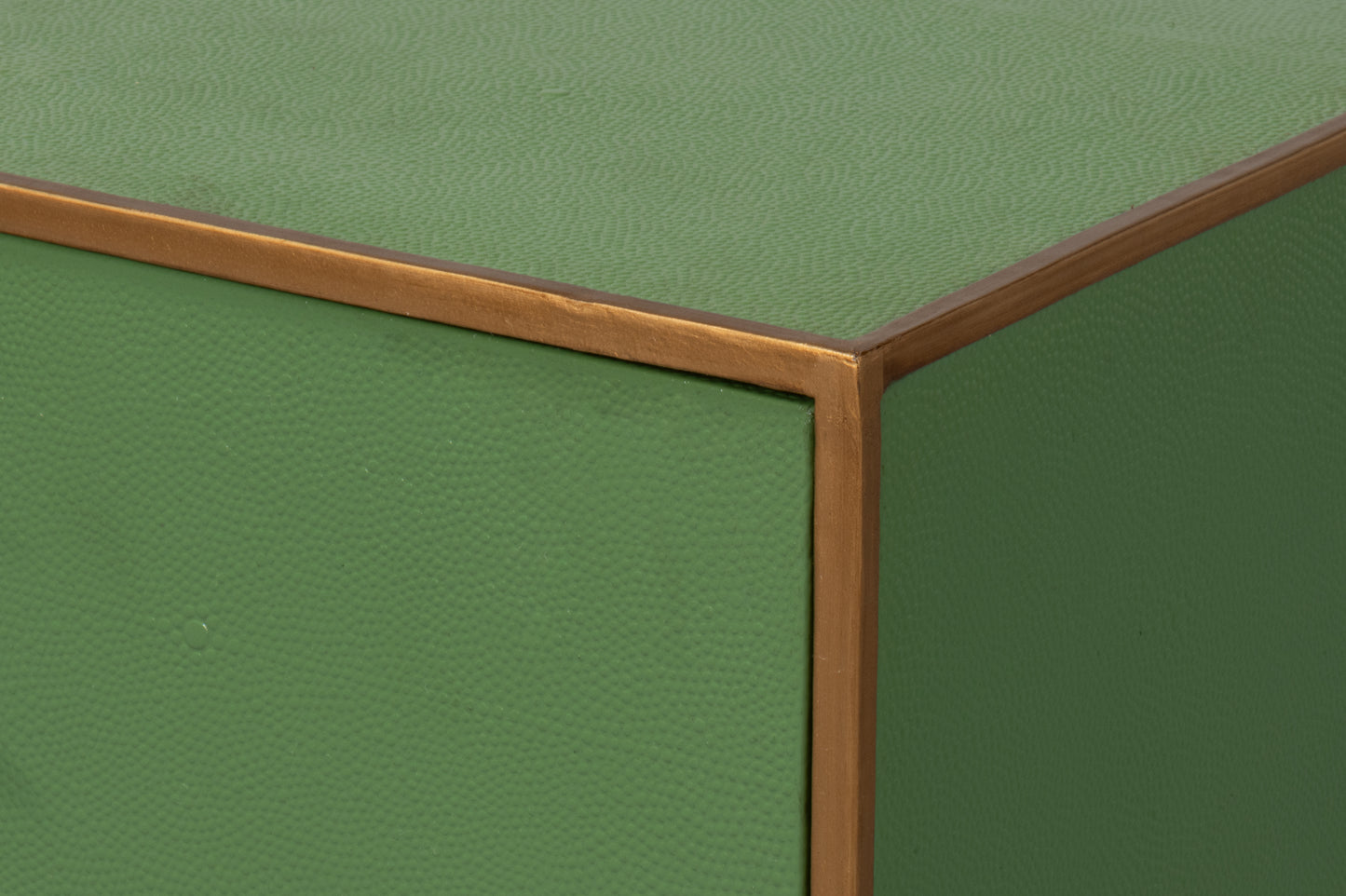 Gideon Shagreen Side Table, Watercress