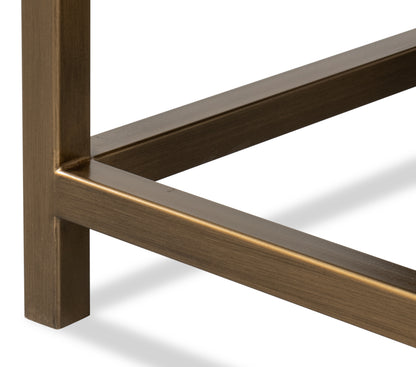 Gideon Shagreen Side Table, Watercress