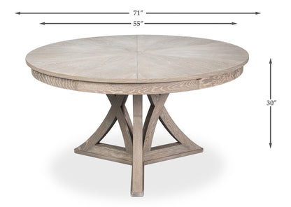 Casual Jupe Dining Table, Moonskin, Medium