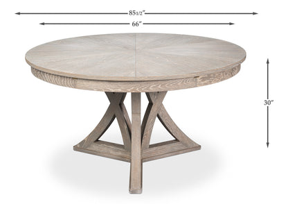 Casual Jupe Dining Table, Moonskin, Large