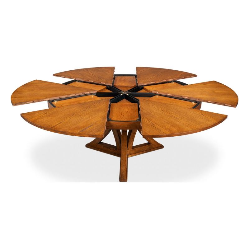 Casual Jupe Dining Table, Tobacco Brown, Large