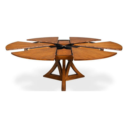 Casual Jupe Dining Table, Tobacco Brown, Large