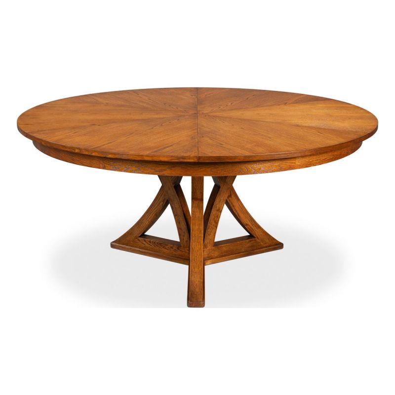 Casual Jupe Dining Table, Tobacco Brown, Large