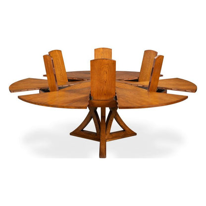 Casual Jupe Dining Table, Tobacco Brown, Large