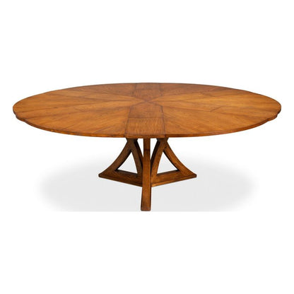 Casual Jupe Dining Table, Tobacco Brown, Large