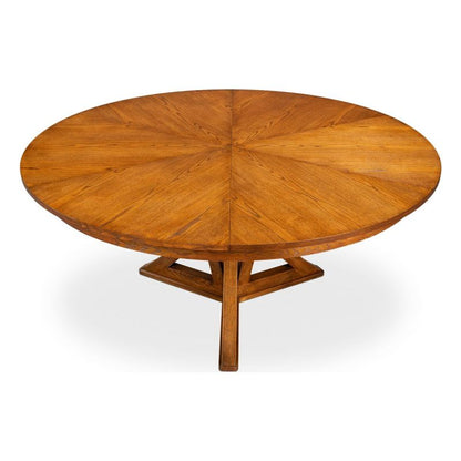 Casual Jupe Dining Table, Tobacco Brown, Large