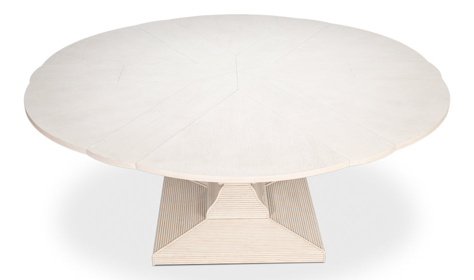 Kelso Equestrian Dining Table, White, Large