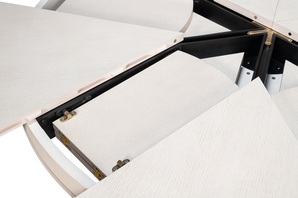 Kelso Equestrian Dining Table, White, Large