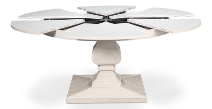 Kelso Equestrian Dining Table, White, Large