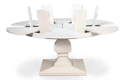 Kelso Equestrian Dining Table, White, Large
