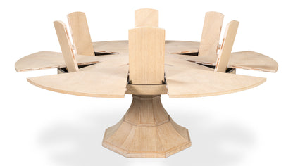 Giselle Jupe Table, Medium, Bleached Oak
