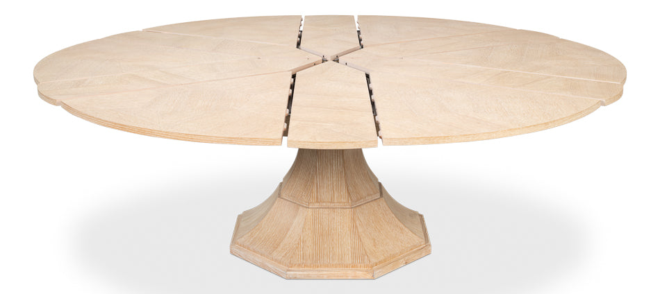 Giselle Jupe Table, Medium, Bleached Oak