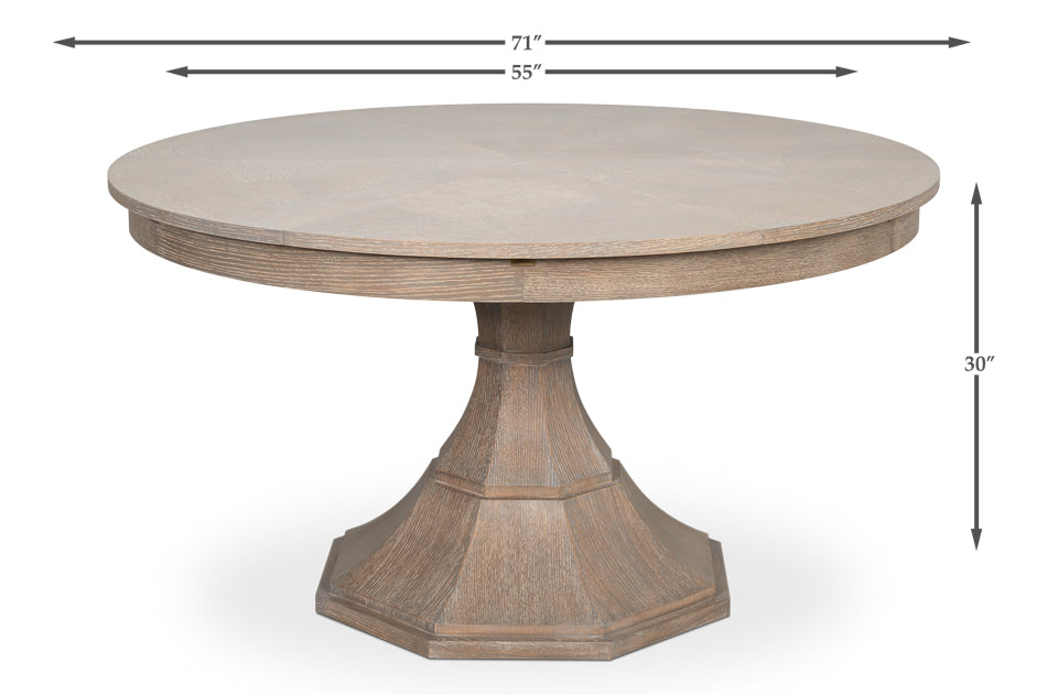 Giselle Jupe Table, Medium, Moonskin
