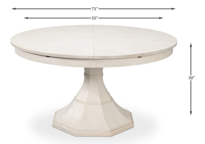 Giselle Jupe Table, Medium, Working White