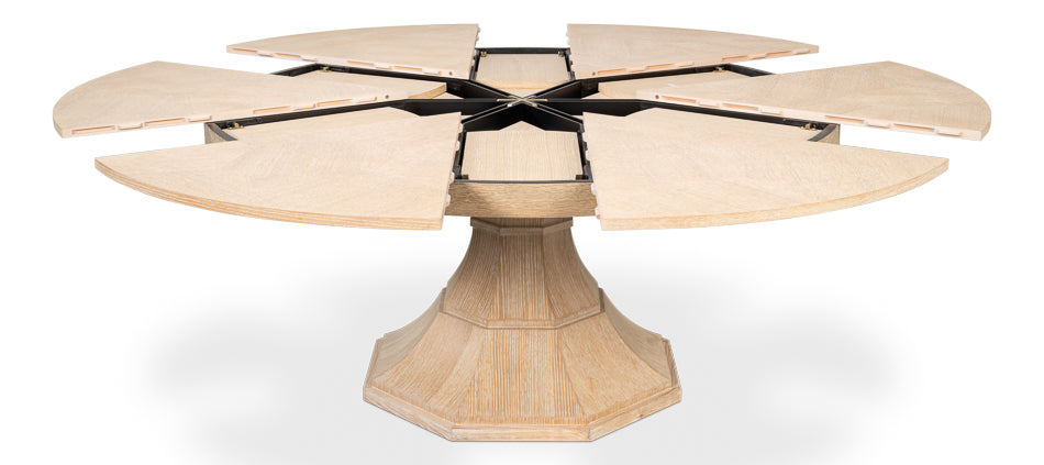 Giselle Jupe Table, Large, Bleached Oak