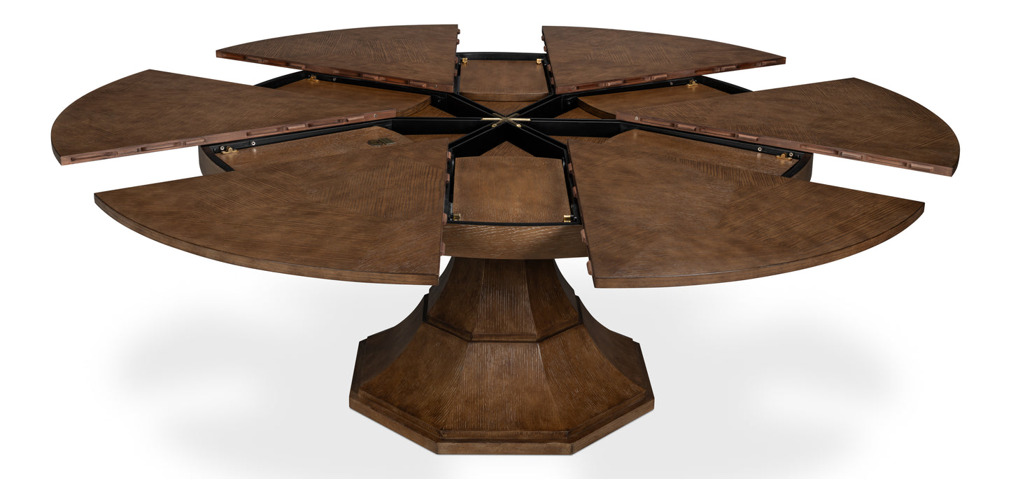 Giselle Jupe Dining Table, Large, Light Mink